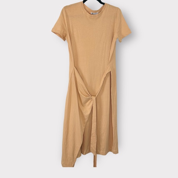 Zara Dresses & Skirts - ZARA Wrap T-Shirt Dress